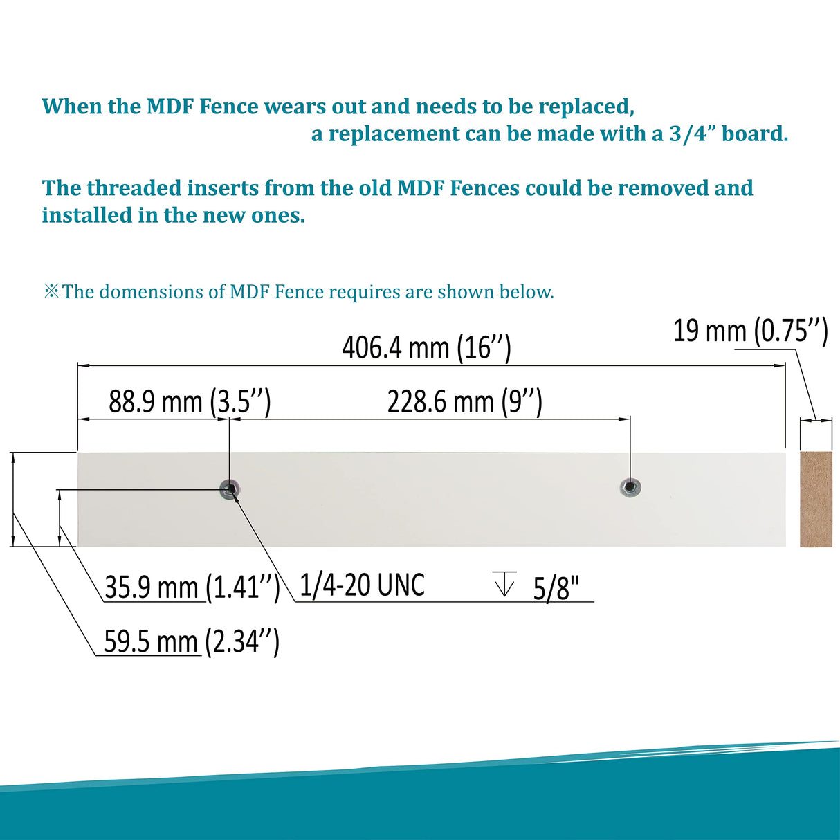 Triden Table Saw Miter Gauge Extension Fence System with Aluminum Miter Extension Fence/Telescoping Fence and Flip Stop WoodArtSupply