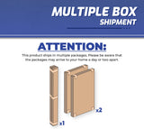 SafeRacks Overhead Garage Storage Rack, Heavy Duty Racks for Garage w/ 600 lb Capacity, Easy Garage Storage Adjustable Storage Rack Ceiling Mount Storage for Garage 4x8 White, 24"-45" (2 Pack) SafeRacks