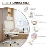 Ergonomic Office Chair, Adjustable Lumbar Support, 400LBS Capacity, Retractable Footrest, Breathable Mesh Back Gaming, Adjustable Headrest kimupa