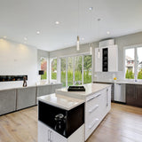 Esfos Pendant Ceiling Light Fixture, LED Kitchen Lighting Crystal Pendant Lights Kitchen Island, 1-Light Integrated Kitchen Hanging Light Fixture Modern Island Light with Bubble Glass Three Pack Esfos