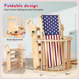 Xickboke Pikler Triangle Set Flag Style Wooden Montessori Climbing Set Foldable Pickler-3-Piece Climbing Gym with Triangle Climbing Frame, Arch, Ramp, Indoor Climbing Toys for Children Aged 1-3 Xickboke