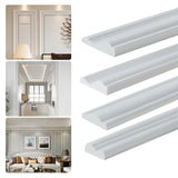 Yefanxi Peel and Stick Panels Molding Trim, Flexible Chair Rail Classic Wall Trim, Self-Adhesive Wall Paneling strip for Home Decoration(White 10ft*0.9in) Yefanxi