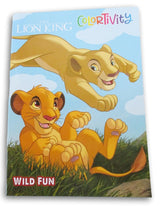 The Lion King Coloring and Activity Book Colortivity ''Wild Fun'' - 80 Pages Activity Books