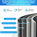 Loumernhant 72" Tall Metal Garage Storage Cabinets with Safety Lock,3 Doors Storage Lockers Combination,Metal Lockers Perfect for Homes,Gyms,Factories,Offices,Warehouses,Garage.Black. Loumernhant