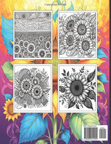 Sunflower Coloring Book For Adults: Beautiful Mandala Patterns For Relaxation Perfect For Flower Lovers Majosta
