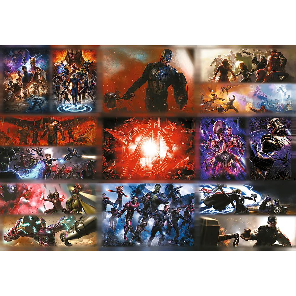 Trefl Marvel 13500 Jigsaw Puzzle Prime The Ultimate Marvel Collection 78"x54" Large Jigsaw, Thick Cardboard, BIO, ECO, Colorful Ocean Bottom, Creative Fun for Adults and Children from 12 Years Old Trefl