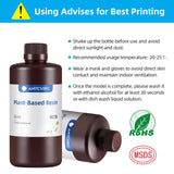 ANYCUBIC 3D Printer Resin, 405nm Plant-Based Rapid Resin, Low Odor, Photopolymer Resin for LCD 3D Printing,1kg Grey ANYCUBIC