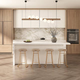 homary 72" Kitchen Island with Storage Kitchen Cabinet Marble Veneered Top Large Island Table with Seating homary