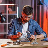 Soldering Iron Kit,80W LCD Screen Soldering Iron, Portable Digital Electronics Soldering Gun with Adjustable Temperature, Welding Tools with Fast Heating Ceramic Thermostatic Design KLARYTYMA