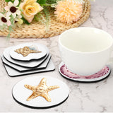 PATIKIL Sublimation Coaster Blanks, 10Pcs 3.54" Heart Blank Cup Coasters for Thermal Sublimation DIY Crafts, White PATIKIL