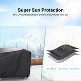 BROSYDA Patio Furniture Covers, Heavy Duty Outdoor Furniture Cover Waterproof, Sectional Sofa Set Covers Table and Chair Set Covers 108" L × 82" W × 28" H BROSYDA