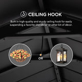 Sunjoy Carport 11 ft. x 20 ft. Standard Wood Gazebo Heavy Duty Garage, Cedar Framed Gazebo Car Shelter with Metal Roof and Movable Ceiling Hook Sunjoy