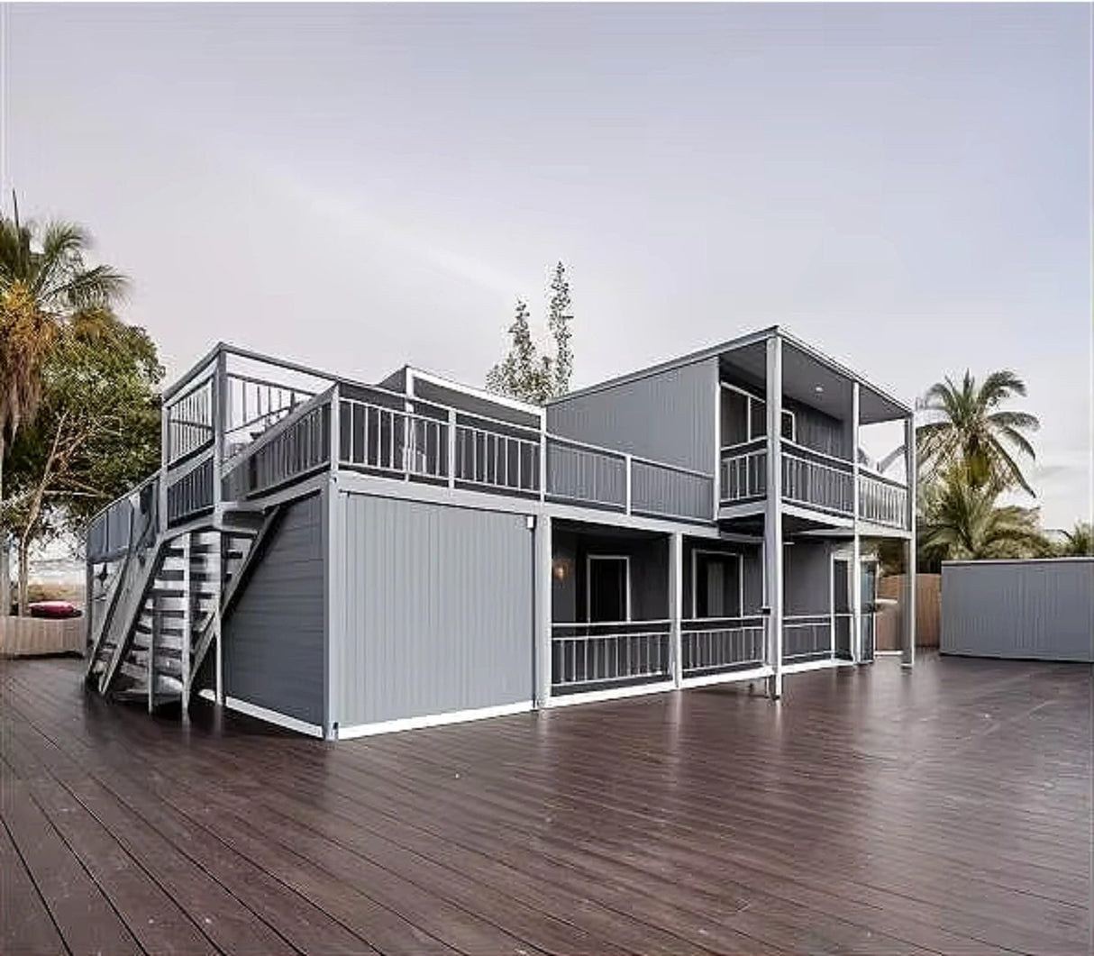 20Ft&40Ft Tiny Home for Sale Prefab, Homes to Live in Adults with 3 bedrooms, 1 Fully Equipped Bathroom and Kitchen, Living Room,Amazon Prefab House, Portable Modern Villa Generic