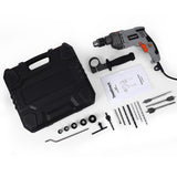 Towallmark 7.5-Amp Hammer Drill with Aluminum Alloy Housing, 1/2-Inch Corded Electric Hammer Drill with 3000RPM, Variable Speed, 15 Drill Bits with Toolbox for Home Improvement, DIY Towallmark