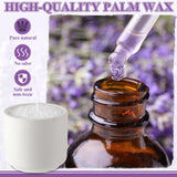 Conelist Lavender Scented Pearled Candle Sand Wax Set Customized Powder Making Candles Refill Kit Palm Wax All Natural Non Toxic with 10 Wicks for Valentine's Day Gifts DIY Making Conelist