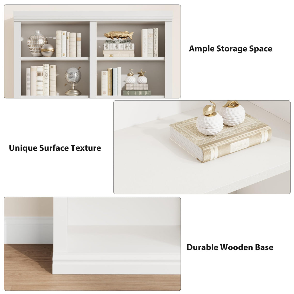 Garvee 74.5" Tall Bookshelf with Double Storage, 6-Tier Large Bookshelf, Double Wide Bookshelves w/ 12 Cubbies, Wide Freestanding Bookcases for Livingroom Office Library (White, 74.5"H*46.1"W*12.4"D) Garvee