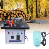 1200W Edge Banding Machine, Woodworking Portabl Double-Sided Coating Edge Bander Machine, Automatic Cutting for Straight and Curve Edge Sealing, Speed 2~6m / min DDYOOK