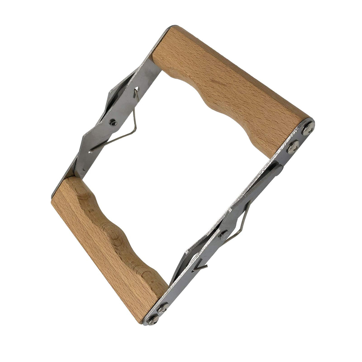 XCSY Stainless Steel Frame Gripper -, 2PCS, Beehive Frame Gripper, Beehive Frame Lifting Tools, Beekeeping Tools, Beehive Frame Holder with Wooden Handle for Beekeeping XCSY