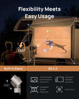 XGIMI MoGo 3 Pro 2024 NEW Outdoor Projector with PowerBase Stand, 2.5hrs Battery, Google TV with Licensed Netflix, Build-in Adjustable Stand, 450 ISO Lumens, ISA 2.0, 2 x 5W Harman Kardon XGIMI
