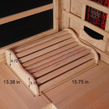 amocane Sauna Headrest, Wooden Sauna Pillow, Sauna Accessories for Infrared & Steam & Barrel Sauna Room for Recovery Wellness Relaxation (1, Hemlock) amocane