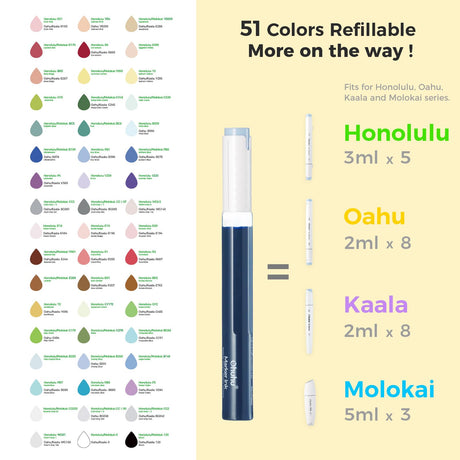 Ohuhu Alcohol Markers Brush Tip - 320-color Double Tipped Art Sketch Marker Set for Artists Adults Coloring Illustration -Brush & Chisel Dual Tips - Honolulu Series of Ohuhu Markers - Refillable Ink Ohuhu