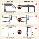 Jixlantuc Nightstand Bedside Table with Fabric Drawers Night Stand for Bedroom,End Table with Storage Shelves Side Tables Hallway, Entryway, Nursery Black Jixlantuc