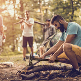 Hitdudu Camping Axe, Survival Throwing Hatchet with Sheath, Tactical Tomahawk with Spike, Nylon Fiber Handle for Outdoor Survival Hiking Camping Hitdudu