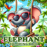 Elephant Coloring book: Bold and Easy For Cute Animals Elephant Lovers For Kids and Adults Majosta