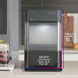 GE Profile Opal 2.0, Chewable Crunchable Countertop Nugget Ice Maker, Scoop included, 38 lbs in 24 hours, Pellet Ice Machine with WiFi & Smart Connected, Black Stainless Steel Profile
