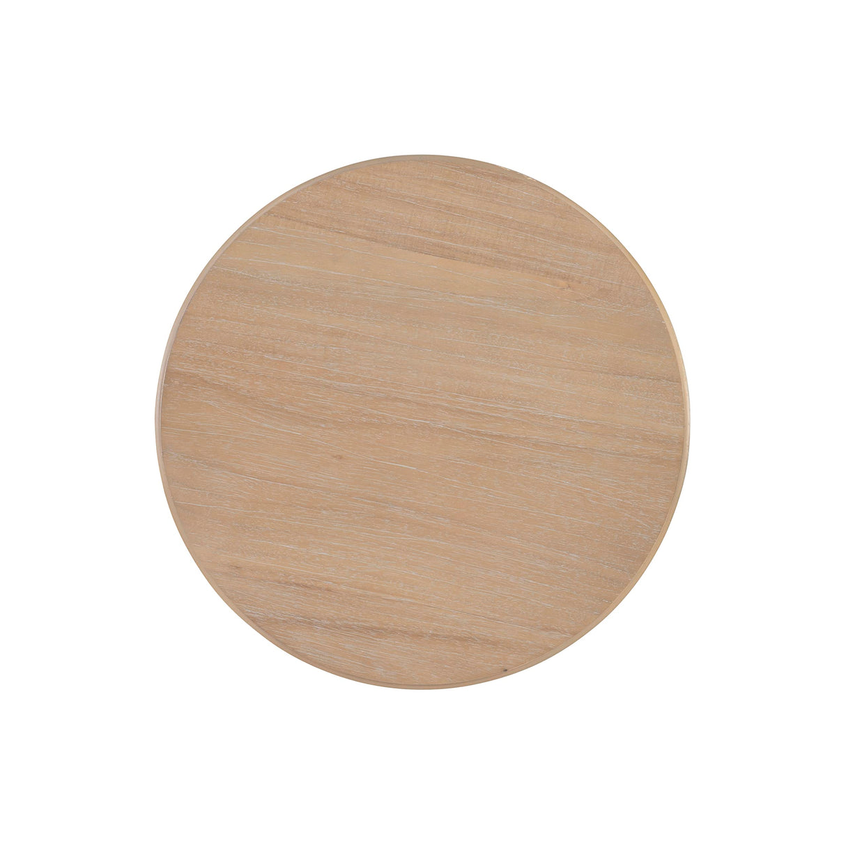 Powell Natural Tarkin Round Wood Turned Spindle Pedestal Side Accent Table Powell