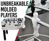 KETTLER Carrara Outdoor Foosball Table with 360 Degree Goalie Rotation, 5 Resin Balls, 5 Cork Balls and Premium Storage Cover KETTLER