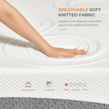 Sweetnight King Mattress, 10 Inch Plush Foam Mattress, Cooling Gel Memory Foam Mattress for Comfy Sleep and Moisture Wicking Sweetnight