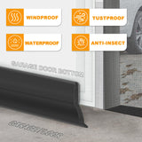 Universal Garage Door Threshold Seals Bottom Rubber Replacement, weatherproofing Garage Door Weather Stripping with Nails (20ft) Manguo Q