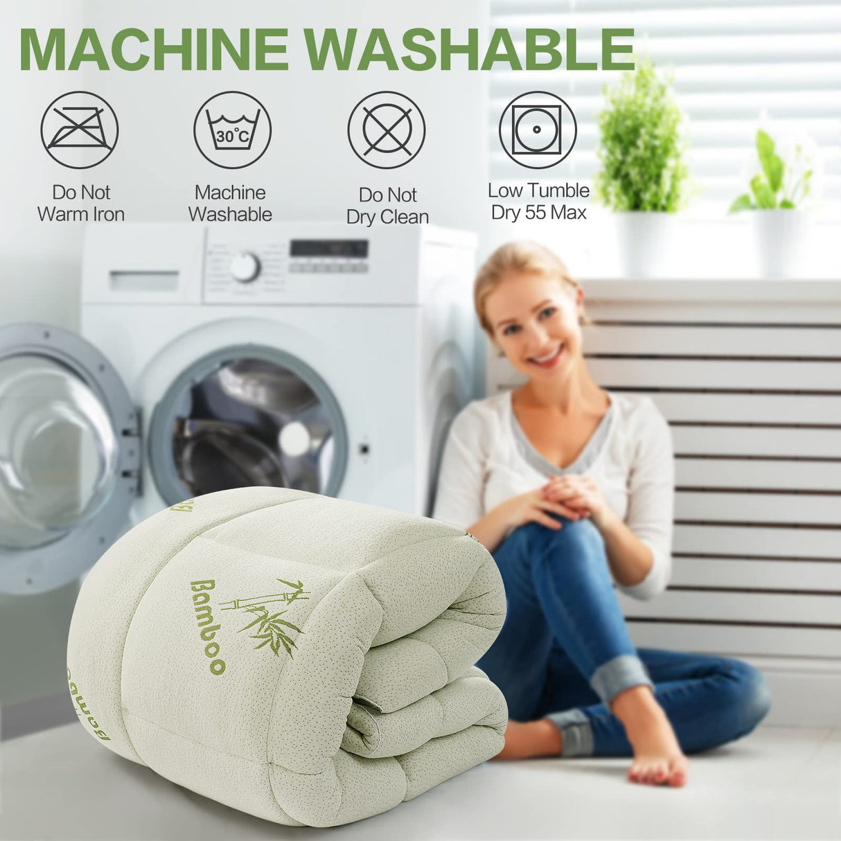 Full Size Mattress Topper for Back Pain,Premium Viscose Made from Bamboo 1200 GSM Extra Thick Mattress Pad,Quilted Fitted Pillow Top Mattress Cover with Deep Pocket Up to 21 Inches（54 * 75inch） PATSBA