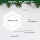 Sublimation Wind Spinner Blank 10 Inch 5 Pack Aluminum Wind Sculpture Double Sided Heat Transfer Printing (Hexagon Shape) WANZELONYO