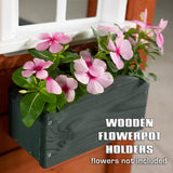 Sportspower Woodbridge Wooden Outdoor Backyard Playhouse with Flower Boxes, Red Sportspower