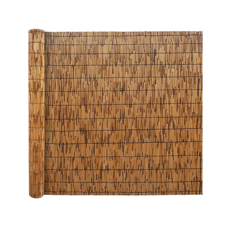 Natural Reedhead Roller Bamboo Fencing 2x10ft 3x13ft 4x16ft 5x20ft 6x23ft Outdoor Privacy Fence Breathable Garden Fencing for Balcony Backyard Patio Fencing Divider Decors Fence Roll ZGDXPLA