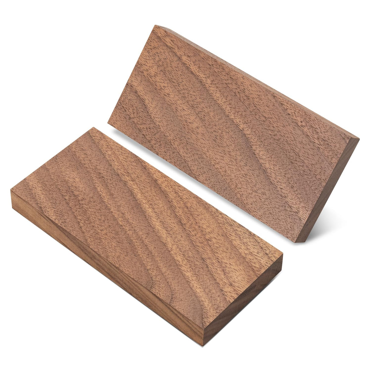 2 Pcs Walnut Wood Log Lumber Board Knife Handle Material, Square Turning BlanksHandle Plate for Instruments DIY Raw Wood Turning Blanks(5.1" x 2.3" x 0.5") Wislist