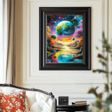 WEBEEDY Planet Space Large Paint by Numbers Kit for Adults Beginners Painting by Numbers on Canvas Complete Paint and Sip Sets Oil Painting Kit for Party Home Wall Decor Art Craft Gifts, 16x20'' WEBEEDY