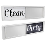 Dishwasher Magnet Clean Dirty Sign, Strong Universal Dirty Clean Dishwasher Magnet Indicator for Kitchen Organization, Slide Rustic Farmhouse Black and White Wood Brothers Bench