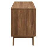 Modway Render Mid-Century Modern Vinyl Record Storage Display Cabinet, 37 Inch, Walnut Modway