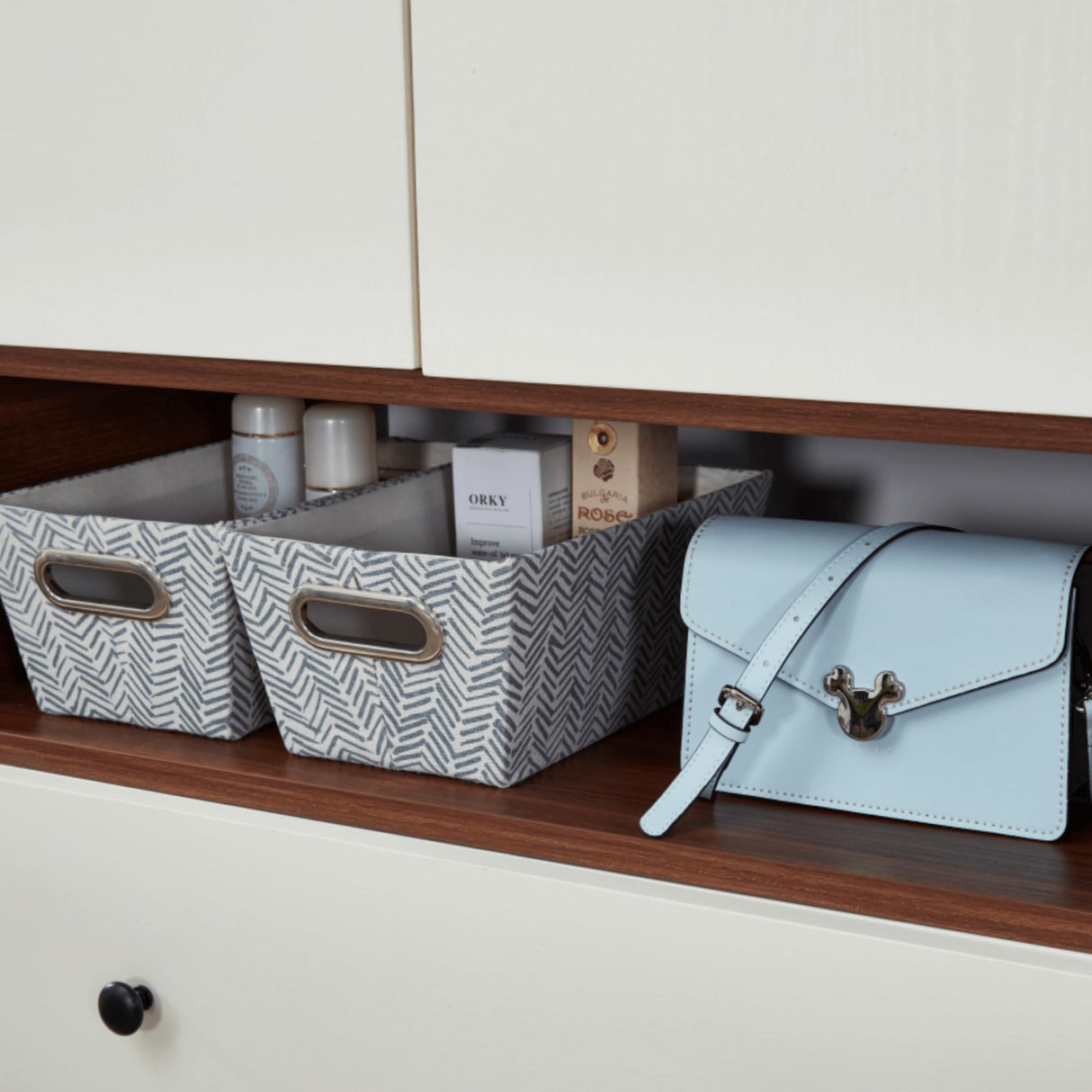 ModMakers 74" H 3 Doors 3 Drawers White Wooden Wardrobe Armoire Closet Modern Freestanding Bedroom Armoire Organizer Clothes Cabinet for Bathrooms Clothes Shoes Storage with Hanging Rod ModMakers