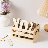Xhqsulsclac Set of 3 Rustic Wooden Nesting Crates with Handles, Decorative Wood Crates, Crate Box Wooden Storage Box for Kitchen, Office, Bedroom, Closet, Rustic Country Decor Xhqsulsclac