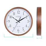 La Crosse Technology 404-50447-INT 12.8" Atomic Walnut Analog Wall Clock La Crosse Technology