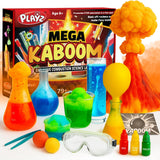 Playz Mega Kaboom! 150+ Explosive Science Experiments Kit for Kids Age 8-12 with 75 App & Video Guided Experiments - Chemistry Set STEM & Educational Toys & Gifts for Boys, Girls, Teenagers & Kids Playz