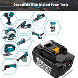 ZJEOSO Replacement for Makita 18V Battery BL1850B 5.0Ah Lithium Compatible with Makita Battery 18 Volt BL1860B BL1850B BL1840B BL1830B BL1815B Series Batteries ZJEOSO