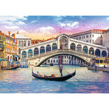Trefl Rialto Bridge, Venice 500 Piece Jigsaw Puzzle Red 19"x13" Print, DIY Puzzle, Creative Fun, Classic Puzzle for Adults and Children from 10 Years Old Trefl