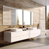 Mirrorons Large Vanity Mirror 72" x 36", Bathroom Vanity Mirror with Frameless Polished Edge, Hangs Horizontally or Vertically. Upgraded Shatterproof Bathroom Mirrors for Wall. Mirrorons
