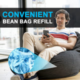 DR.DUDU 10lbs Shredded Memory Foam Filling for Bean Bag Filler, Soft and Convenient Pillow Stuffing Foam for Couch Cushion Dog Bed Chair Arts Crafts, Added Gel Particles DR.DUDU