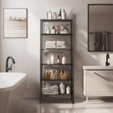 Finnhomy 6-Tier Wire Shelving Unit Adjustable Steel Wire Rack Shelving 6 Shelves Steel Storage Rack or Two 3 Tier Shelving Units with PE mat and Stable Leveling Feet, NSF Certified, Black Finnhomy